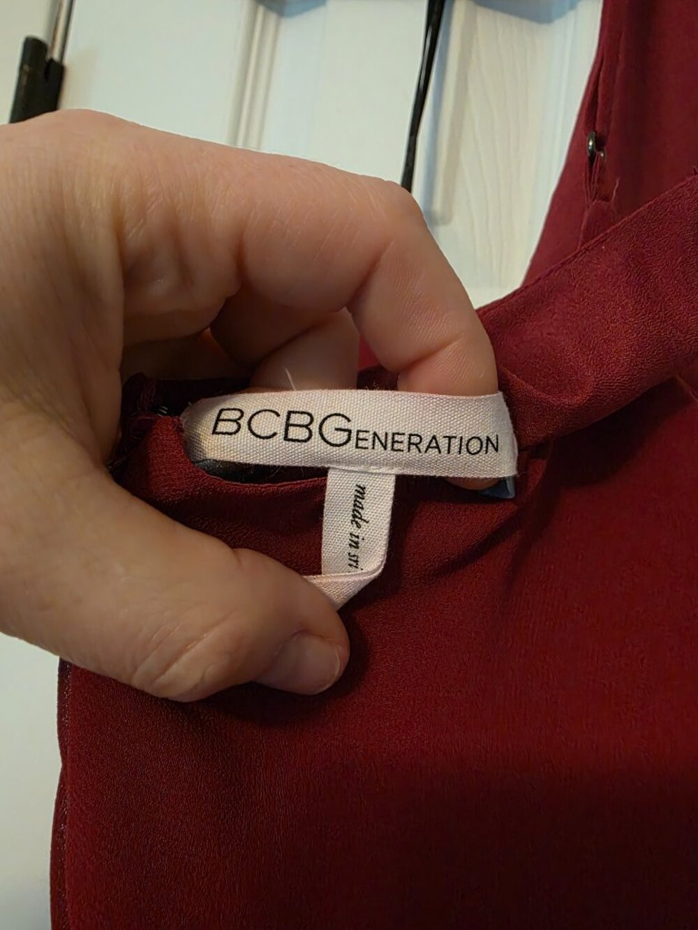 BCBG Generation Raspberry Maxi gown - Picture 6 of 8